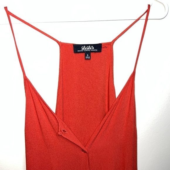 Lulu’s Friday I’m In Love Maxi Dress Burnt Orange Size Small - Picture 4 of 10